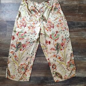 VINTAGE ORIENTAL STYLE PAJAMA PANT SIZE SMALL
